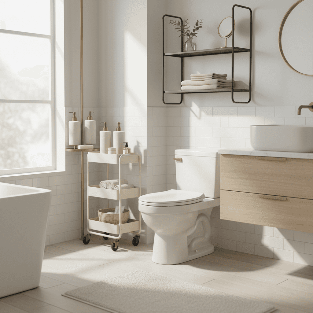 Best No-Drill Bathroom Organizers for Renters 2026
