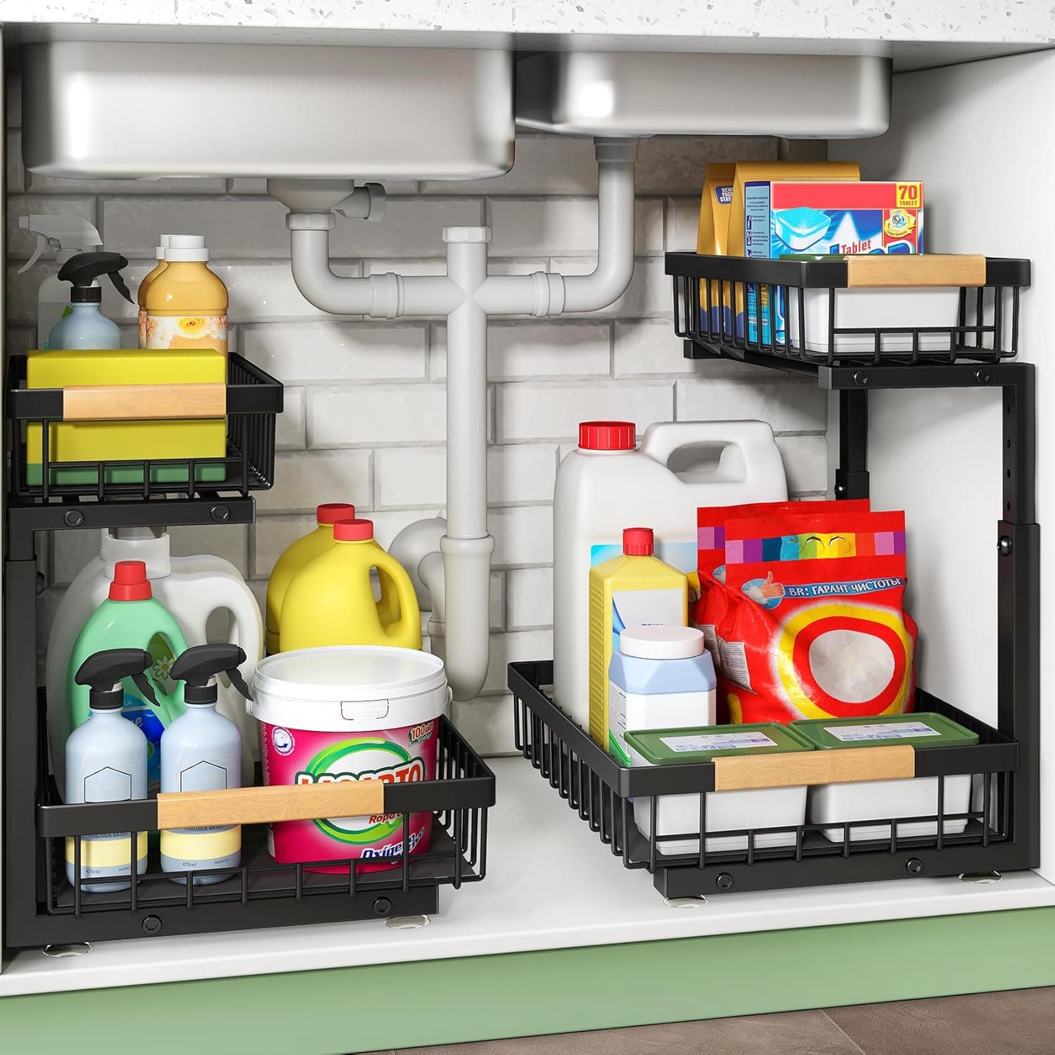 Pull-Out Under-Sink Drawers – image 1