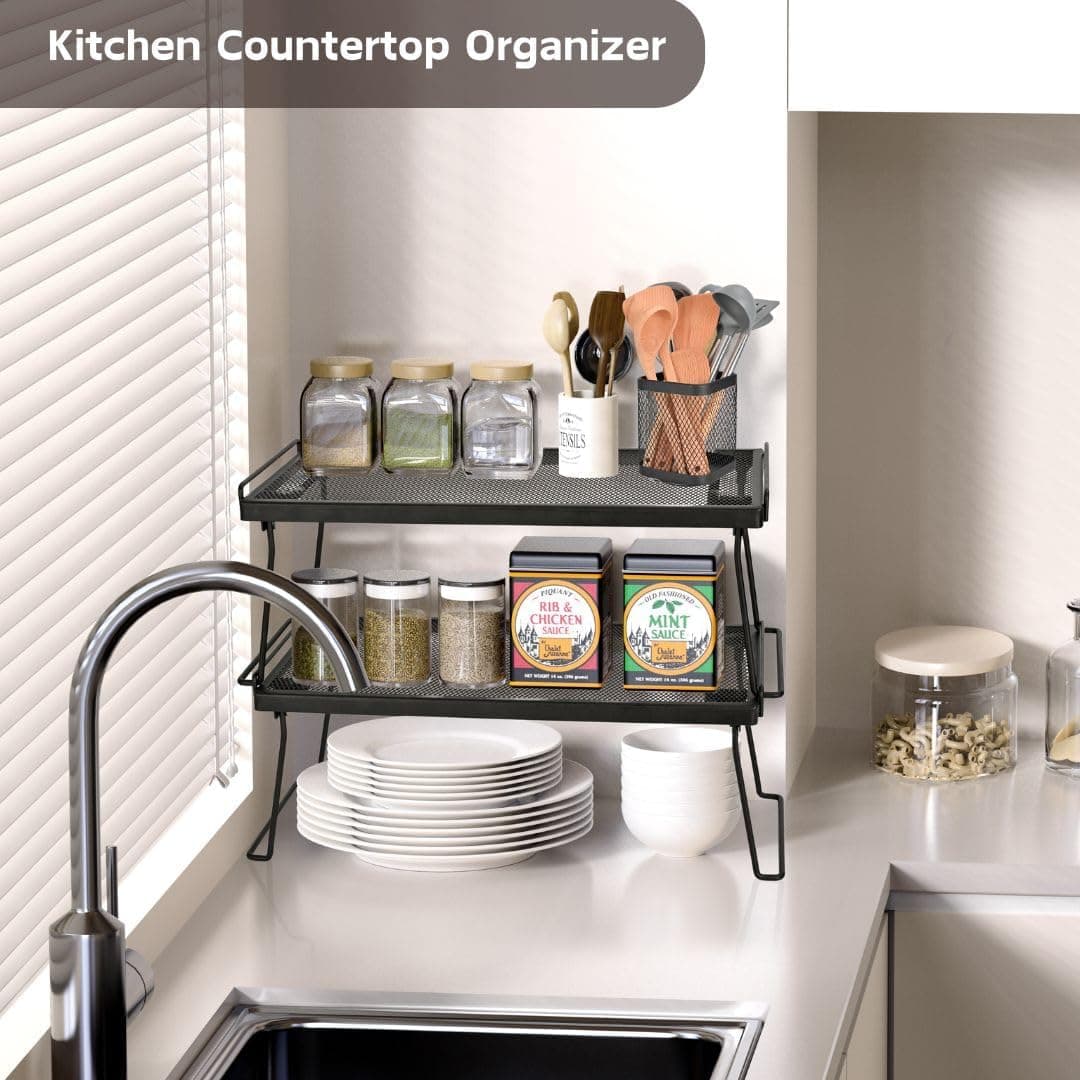 Stackable Mesh Cabinet Shelves – image 3