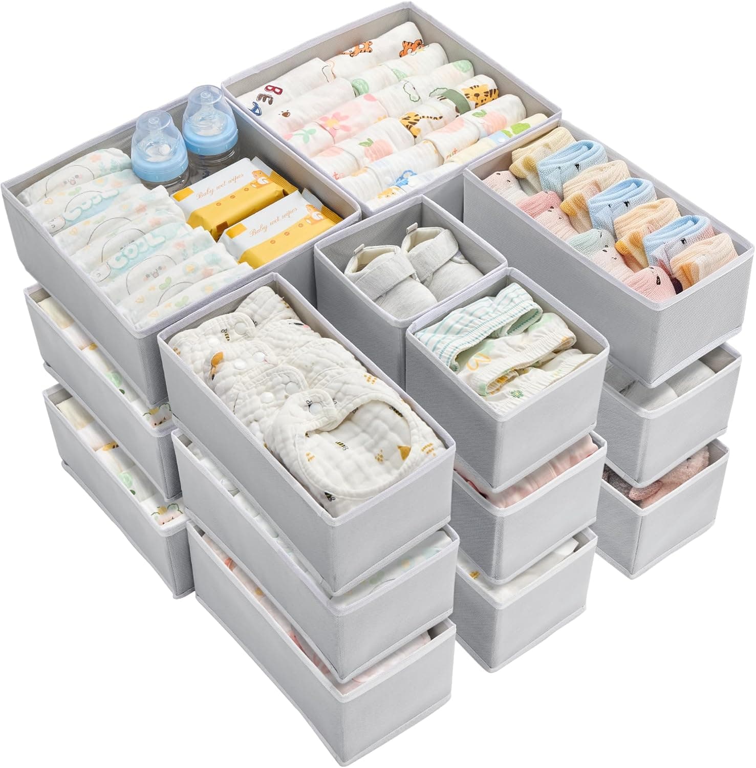 Foldable Dresser Drawer Organizers – image 1