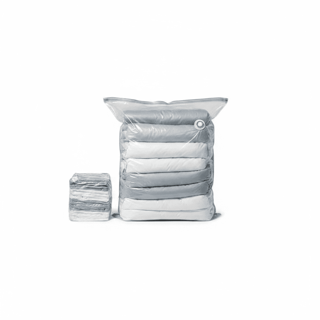 TAILI Jumbo Cube Vacuum Storage Bags, 6-Pack Cream (31×40×15 in) – image 1