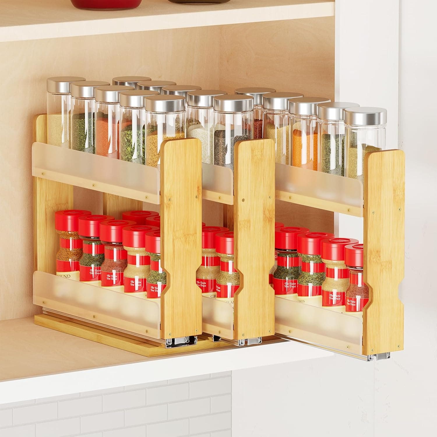 Pull-Out Spice Drawer Rack – image 1
