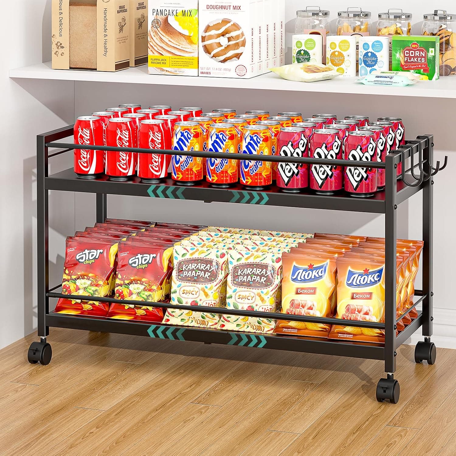 Rolling Pantry Storage Cart – image 1
