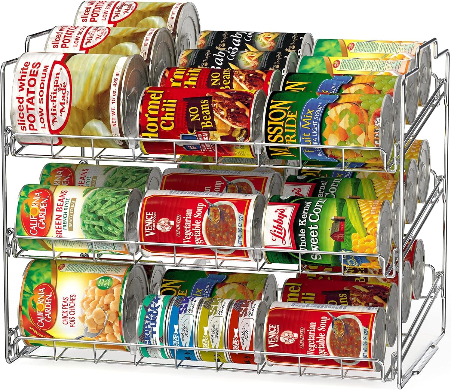 Chrome Stackable Can Rack – image 1