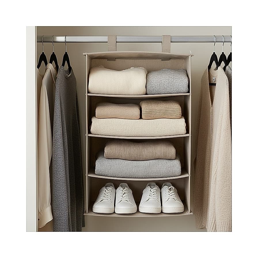 ZOBER Hanging Closet Organizer, 5-Shelf โ image 1