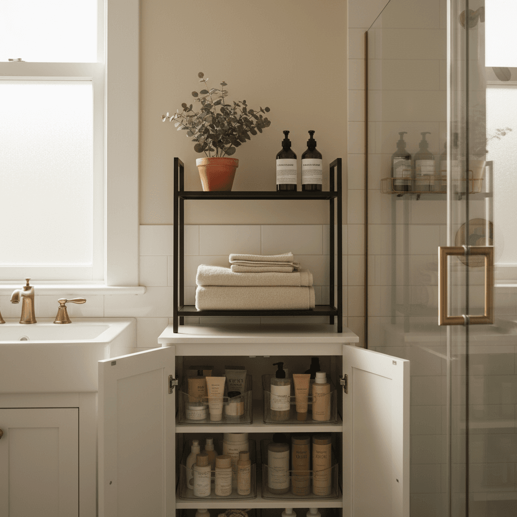 7 Renter-Friendly Bathroom Storage Ideas Under $50