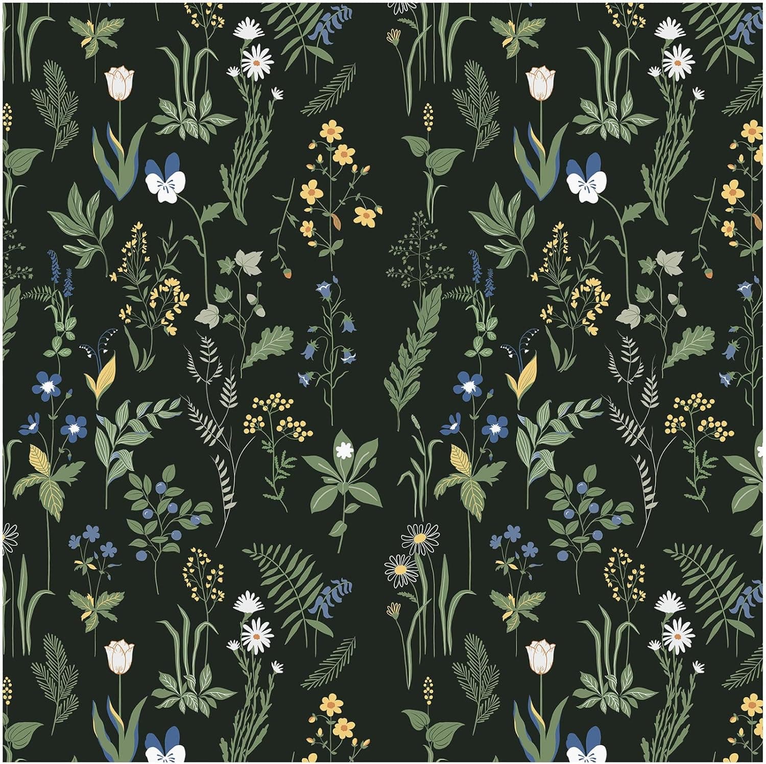 Cismmy Removable Peel and Stick Wallpaper Boho Floral – image 1