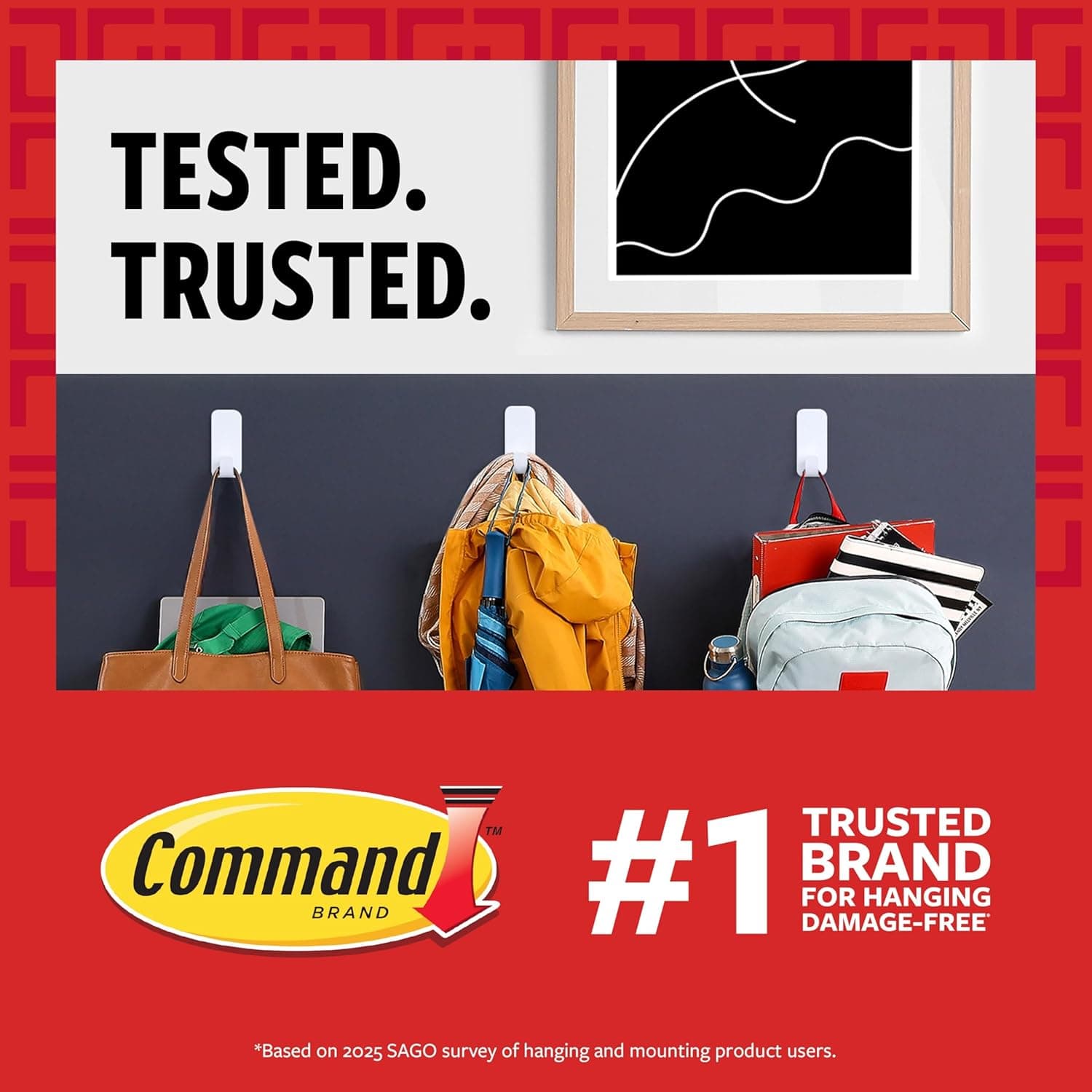 Command 15 lb Large Picture Hanging Strips, 14 Pairs (28 Strips) – image 2